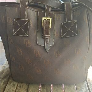 Dooney & Bourke Cream Canvas Bag